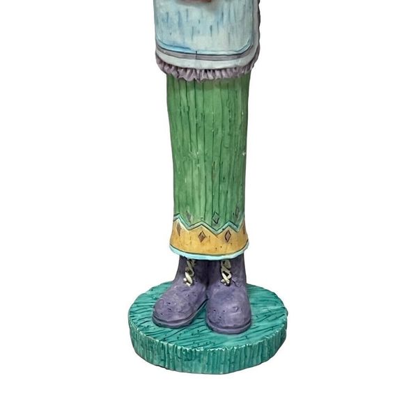 Vintage Resin Spring Easter Grandpa & Grandma Bunnies Pencil Figurines Set of 2 - Picture 7 of 10